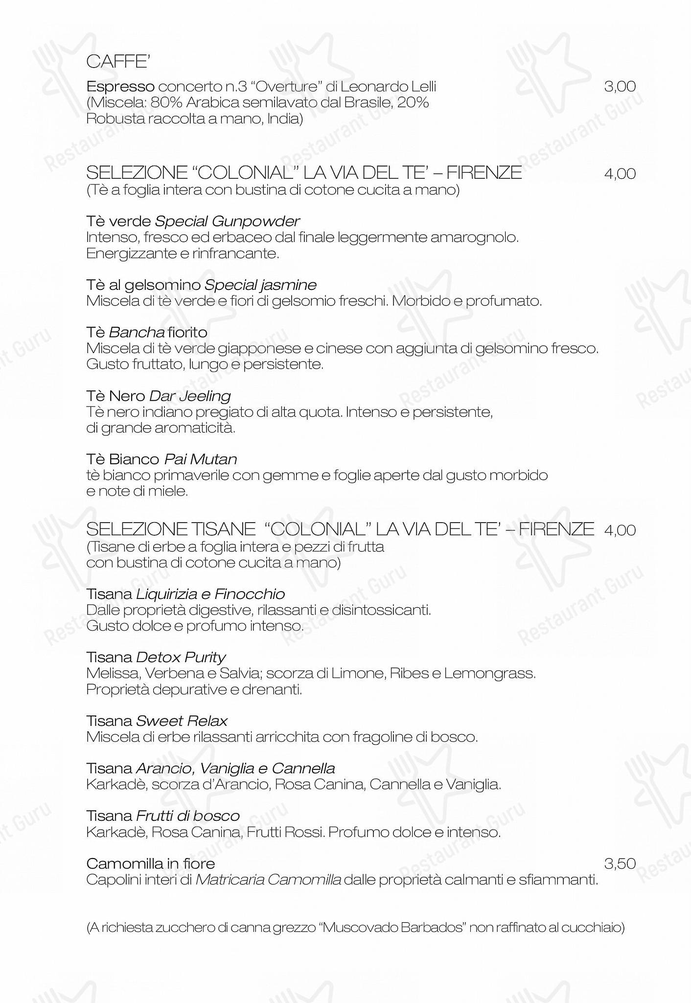 Emma in Roma - Drink menu