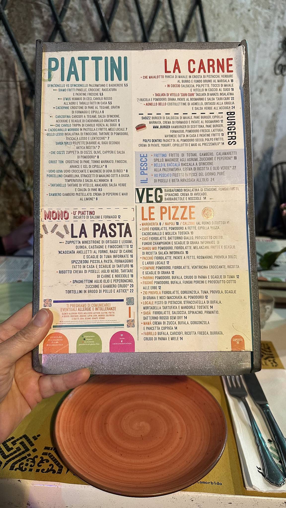 Menu di Locale 