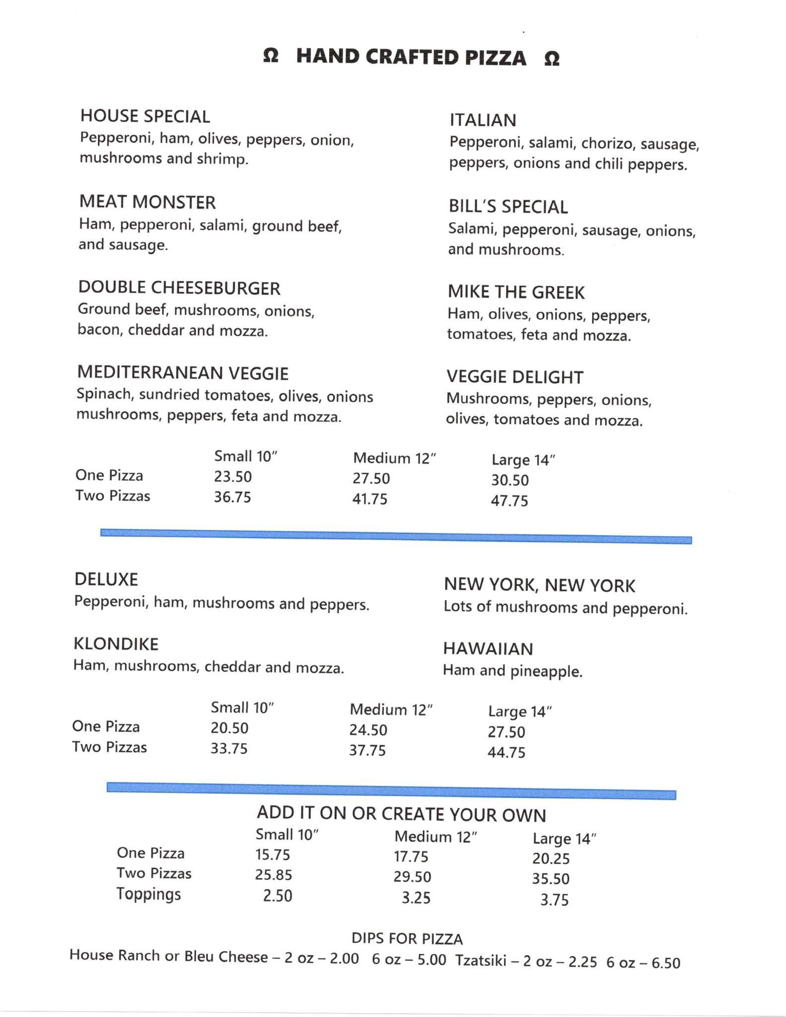 Menu at Omega Restaurant, Grand Forks, Crowsnest Highway