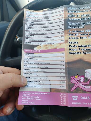 Menu di Pizzeria Pink Pizza 