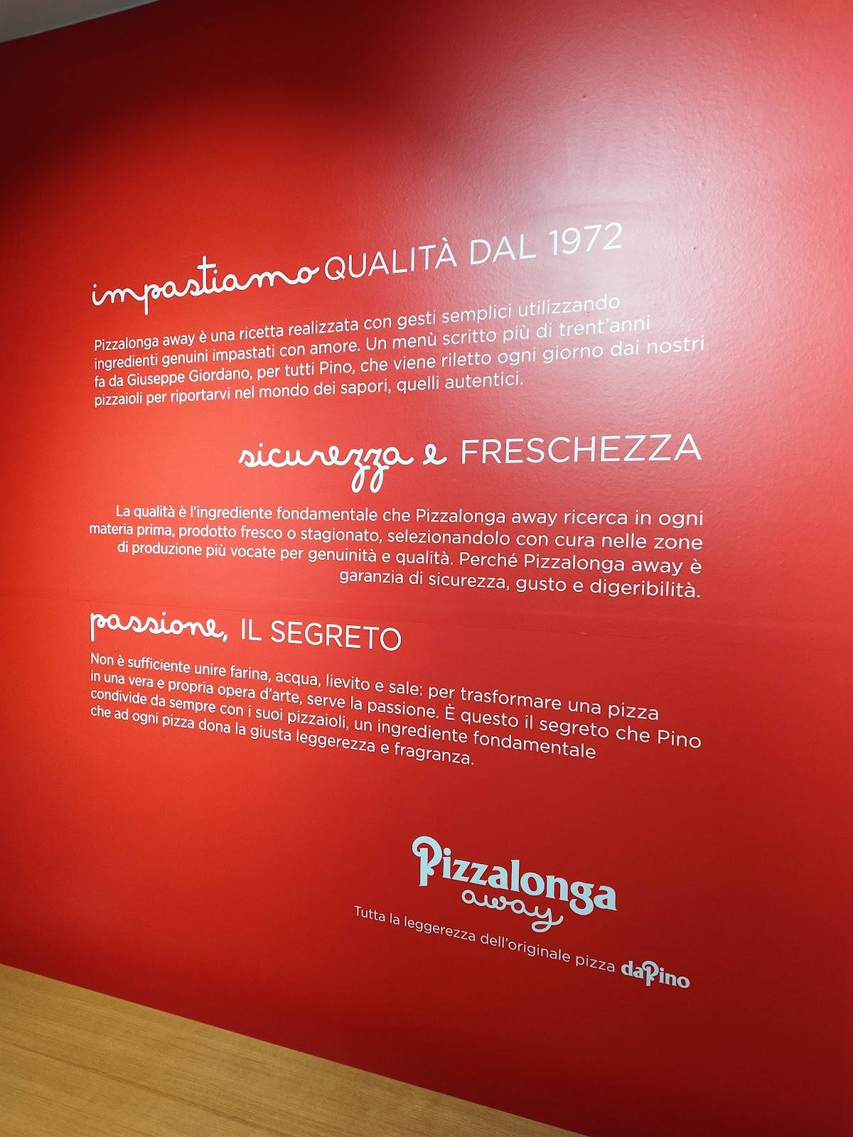 Menu di Pizzalonga Away Monselice 