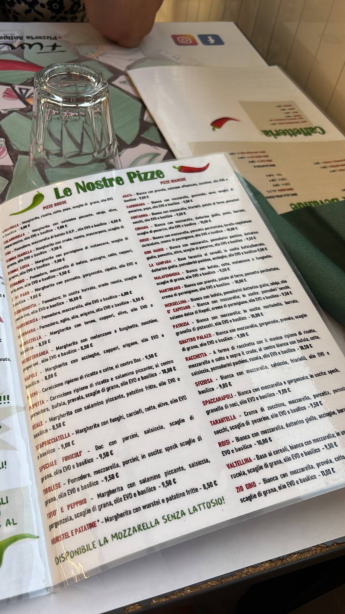 Menu di Pizzeria Funiculì 