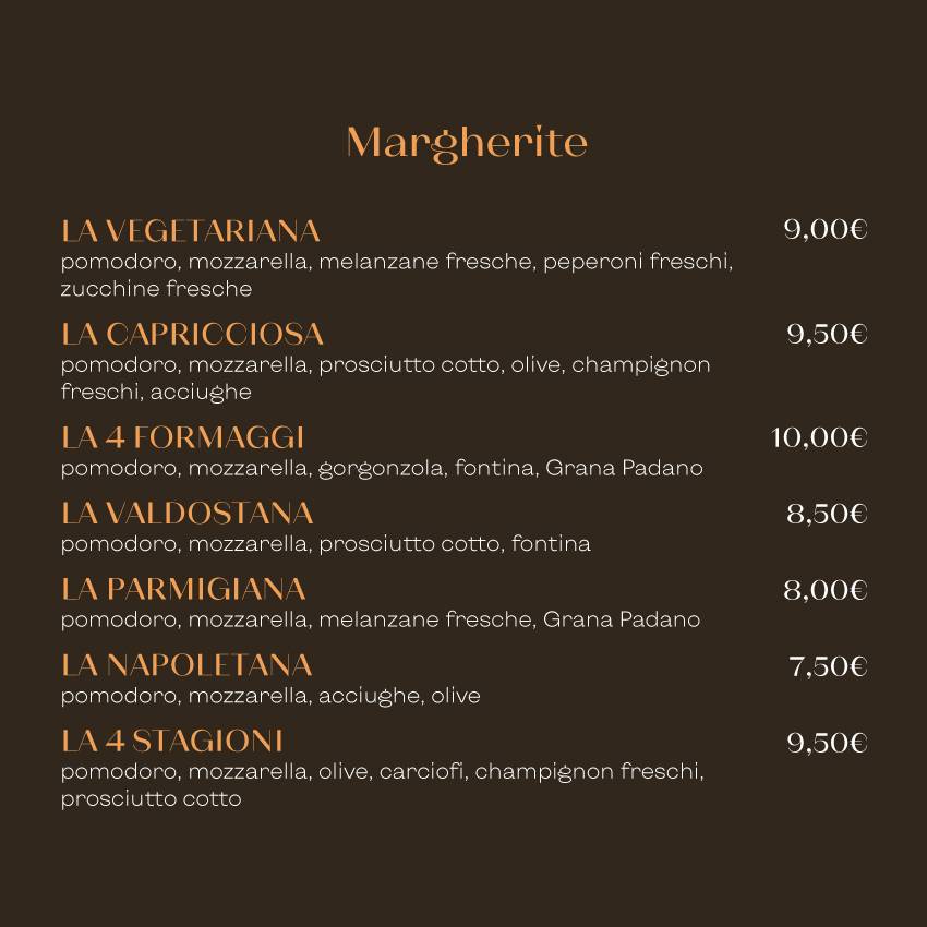 Menu di Rustico Savigliano 