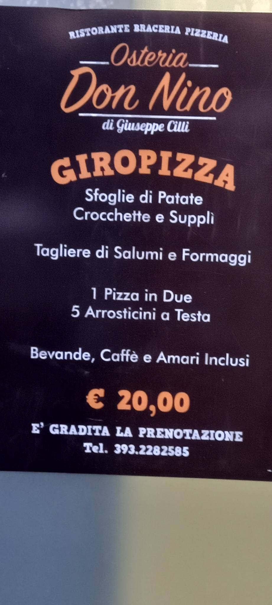 Menu di Pizzeria Random 