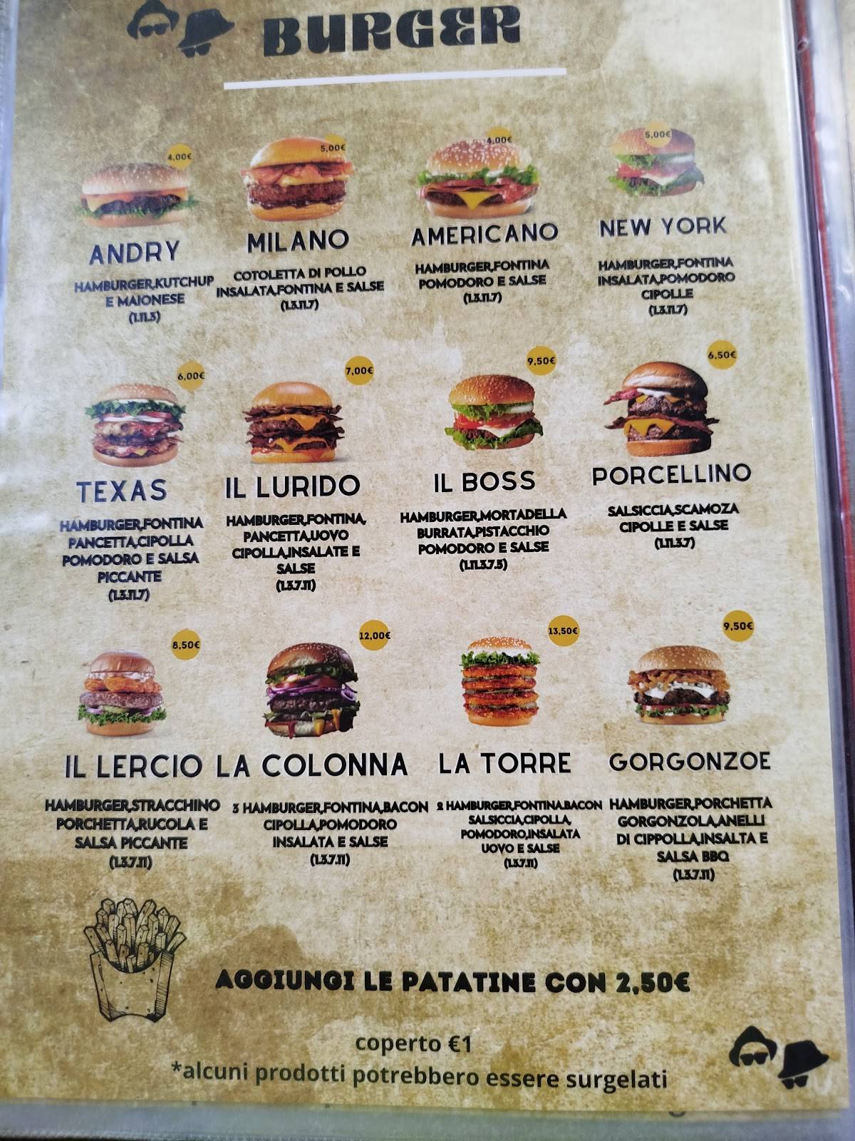 Menu di Ristorante Pizzeria Bar Blues Brothers 