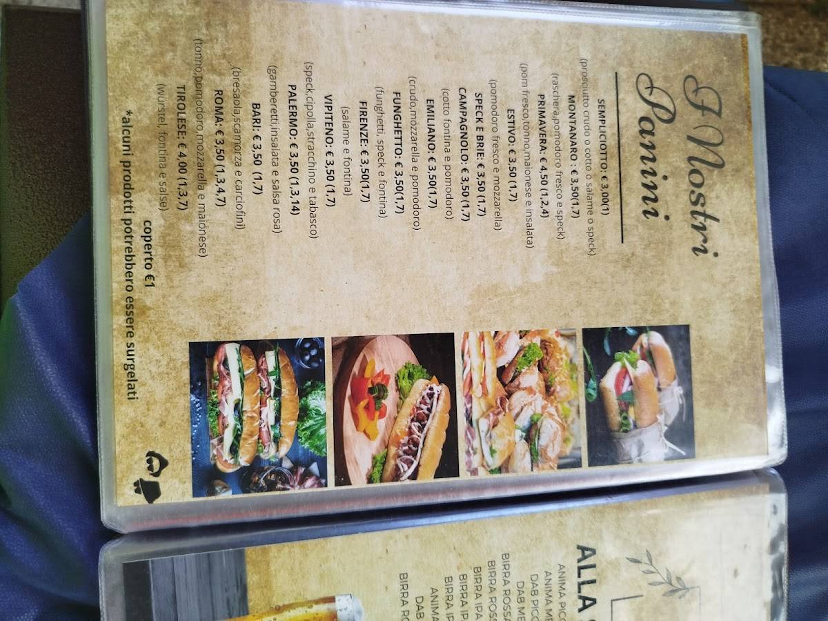 Menu di Ristorante Pizzeria Bar Blues Brothers 