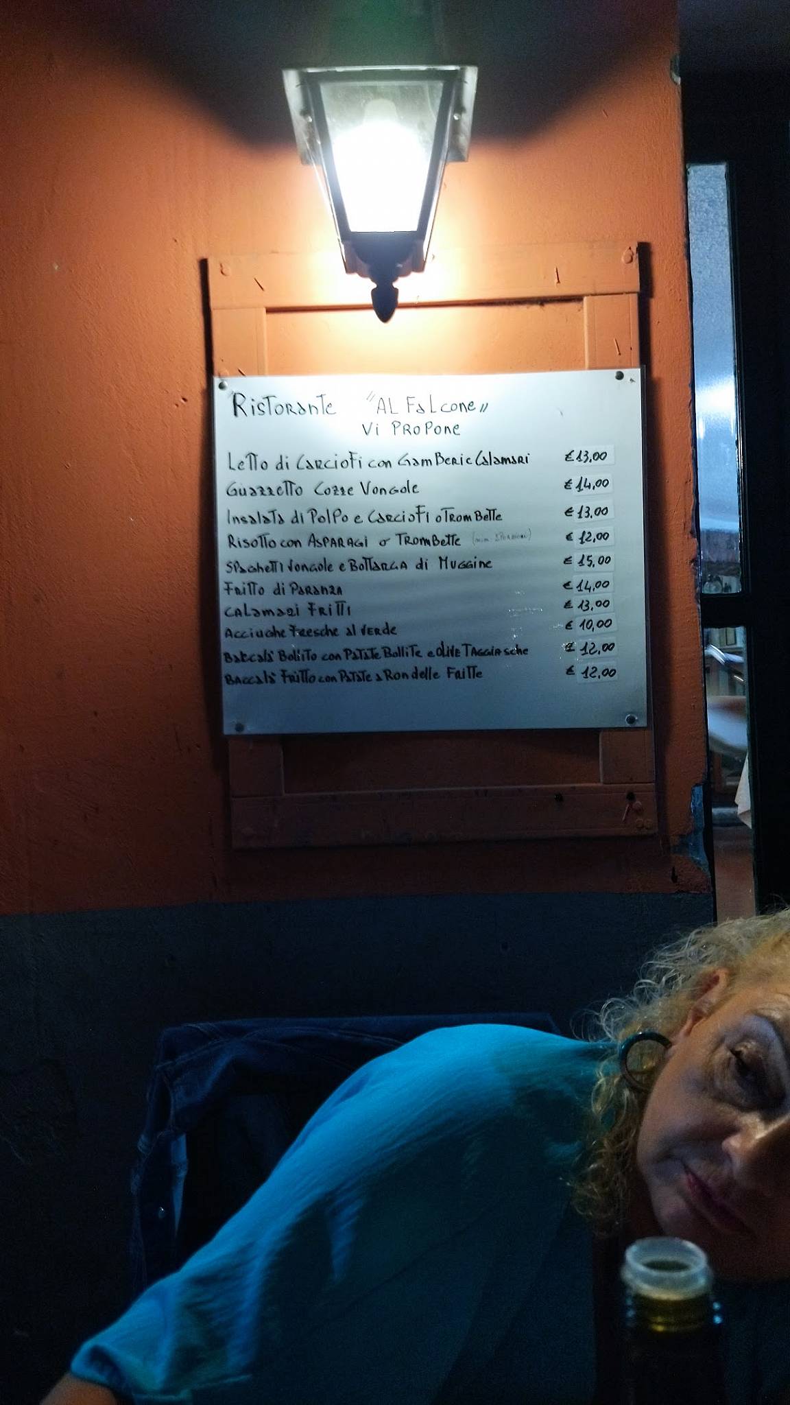 Menu di Ristorante Al Falcone Albenga 