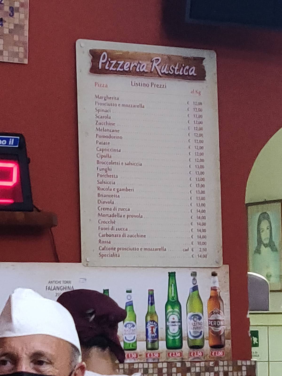 Menu di Pizzeria Rustica 