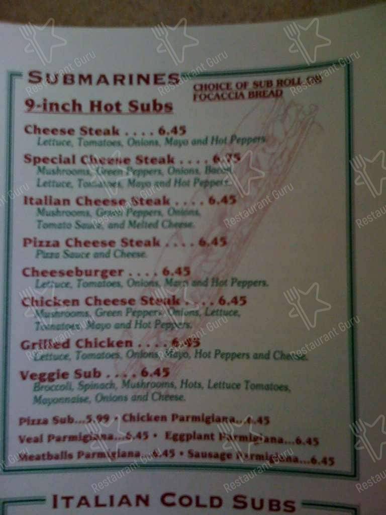 Menu at Serpico Pizza & Pasta pizzeria, Sparks Glencoe