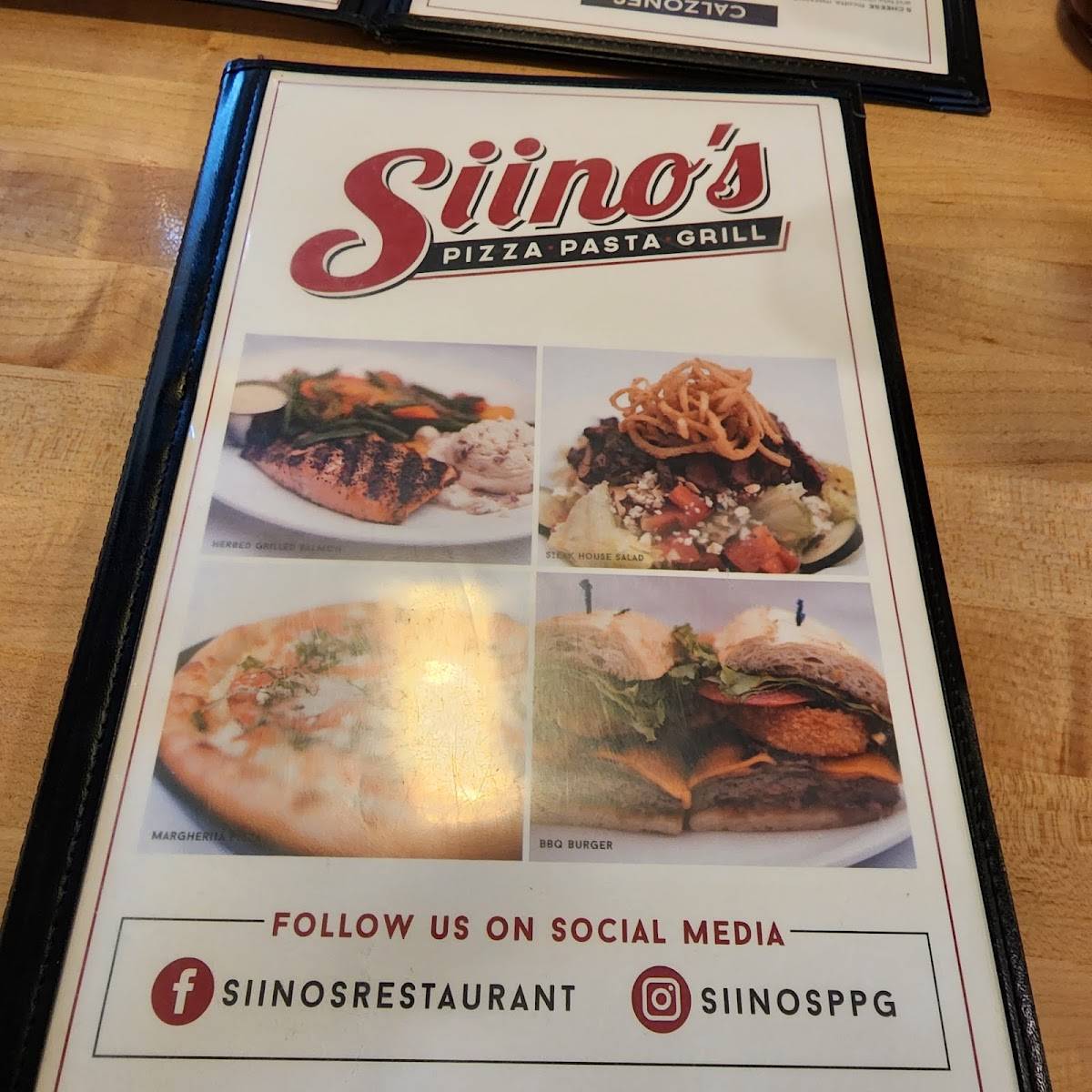 Menu at Siino's Pizza, Pasta & Grill pizzeria, Lincoln