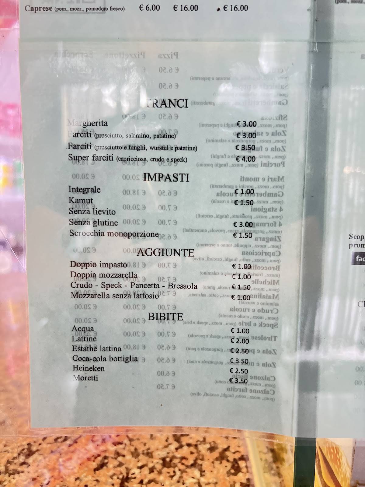Menu di Pizzeria Silvia Di Gallo Massimo 