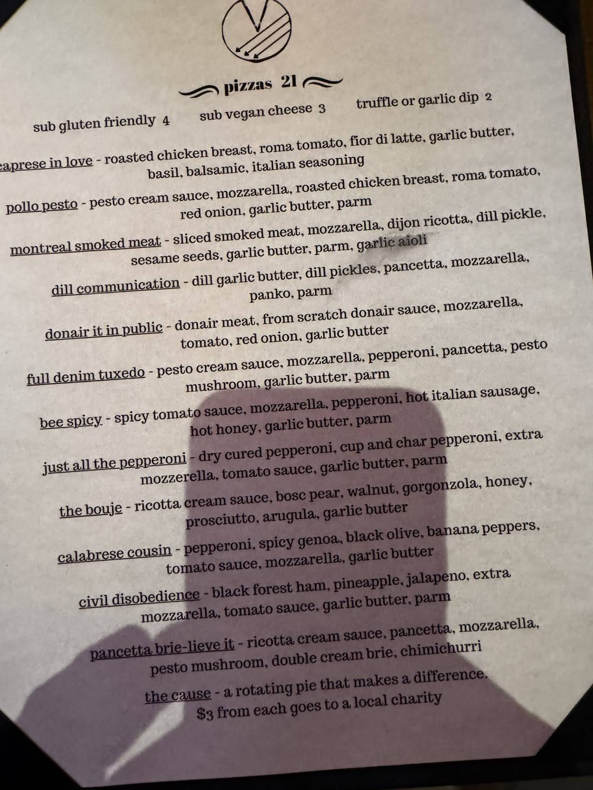 Menu de The Civil