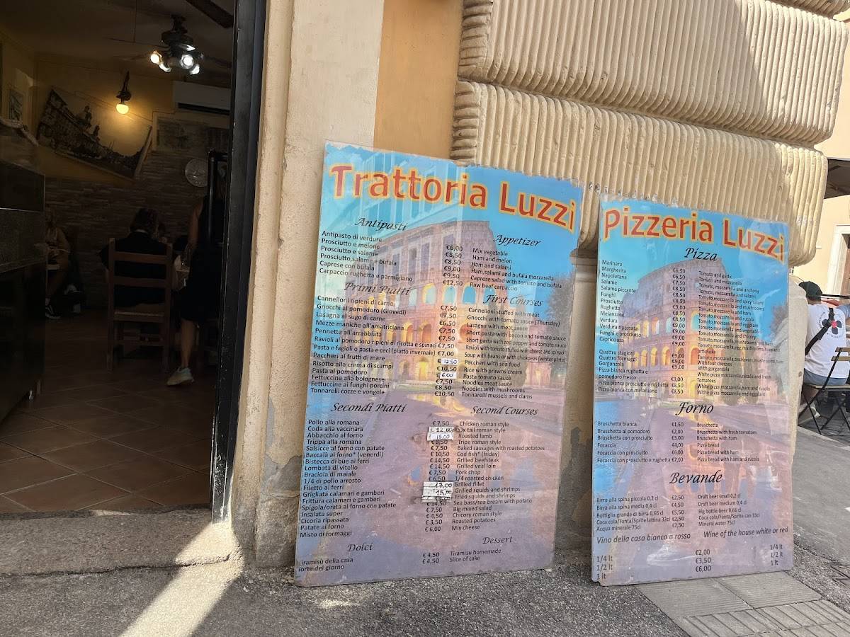 Menu di Trattoria Luzzi 