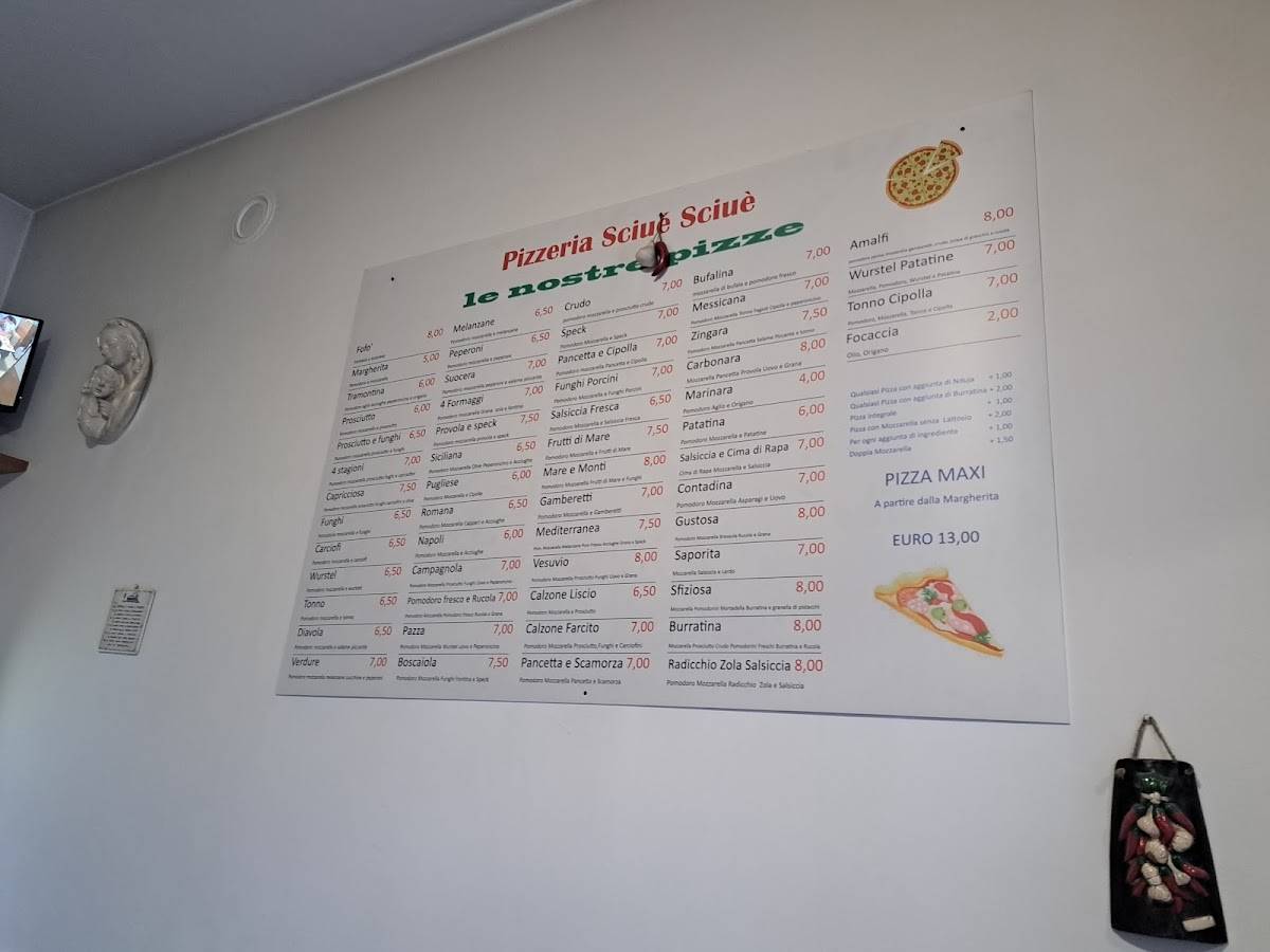 Menu di Pizzeria da Alfonso 
