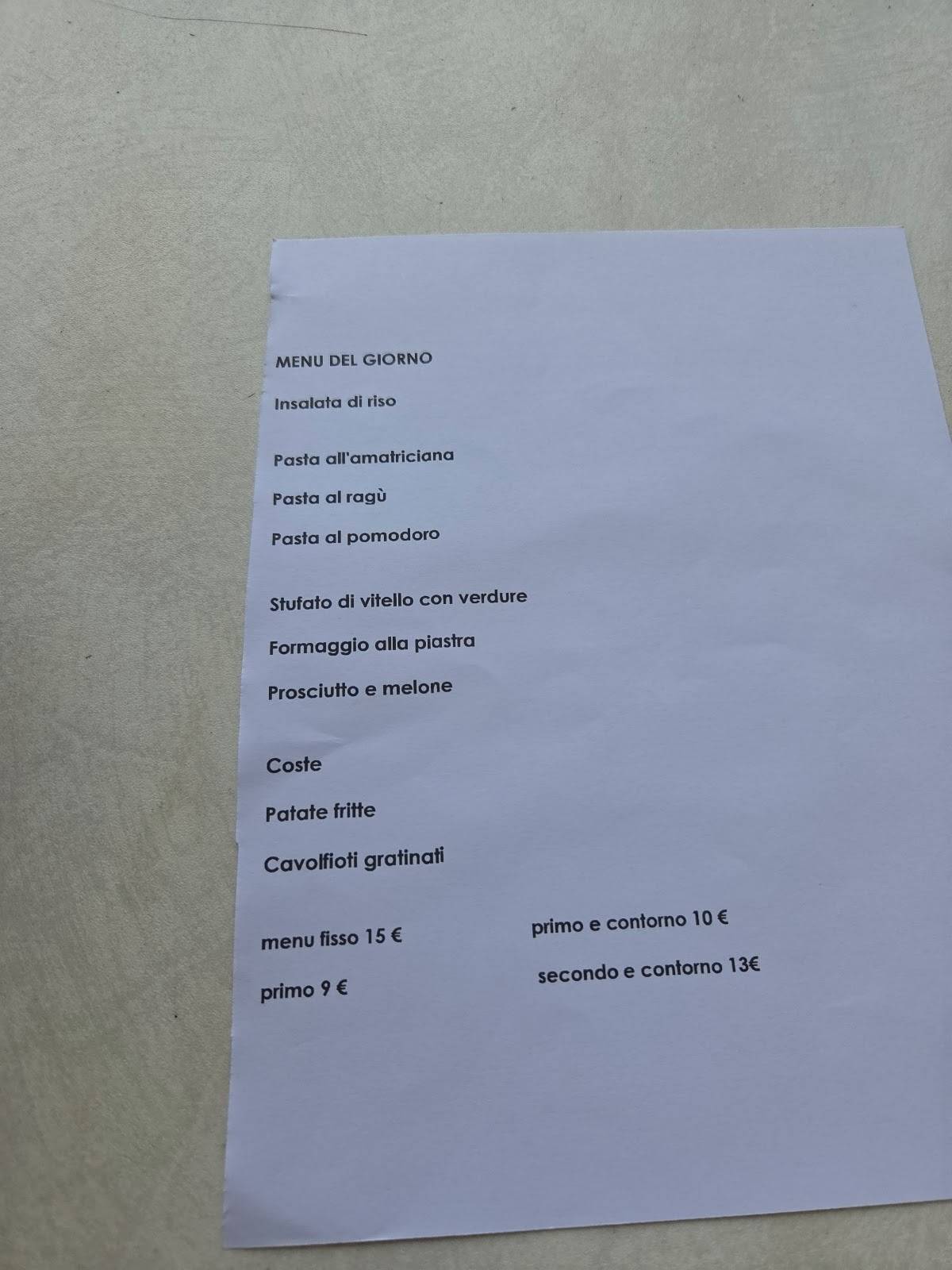 Menu di Pizzeria da Salvatore 