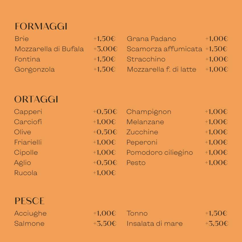 Menu di Rustico Savigliano 