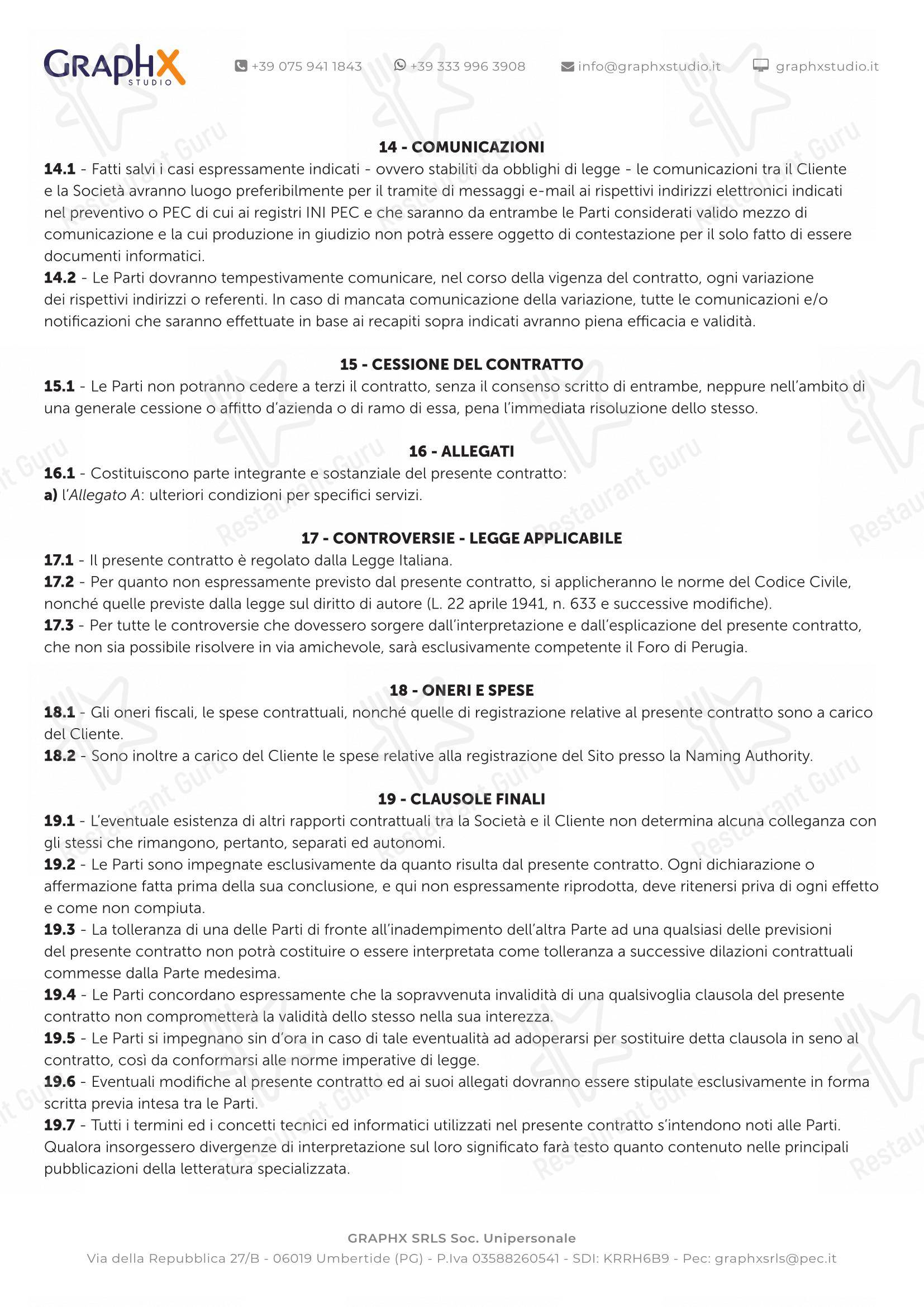 Menu di Pizzidea Fabriano - Menu