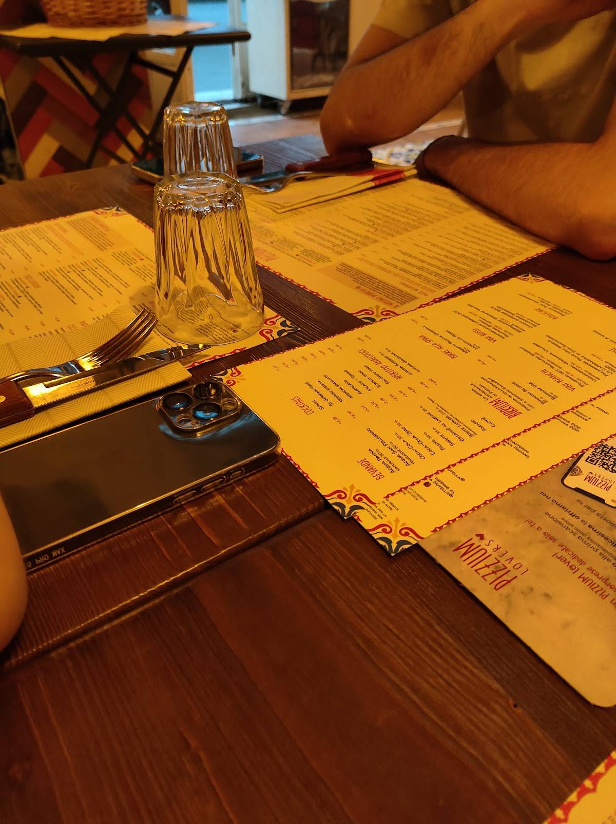 Menu di Pizzium - Trieste 