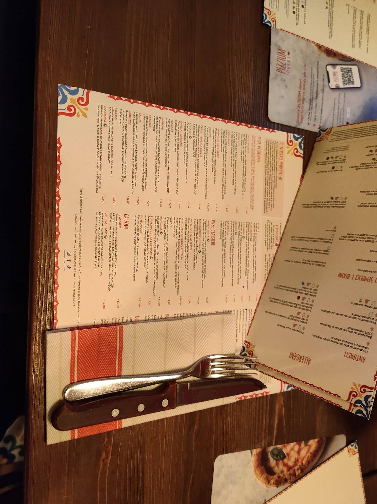 Menu di Pizzium - Trieste 