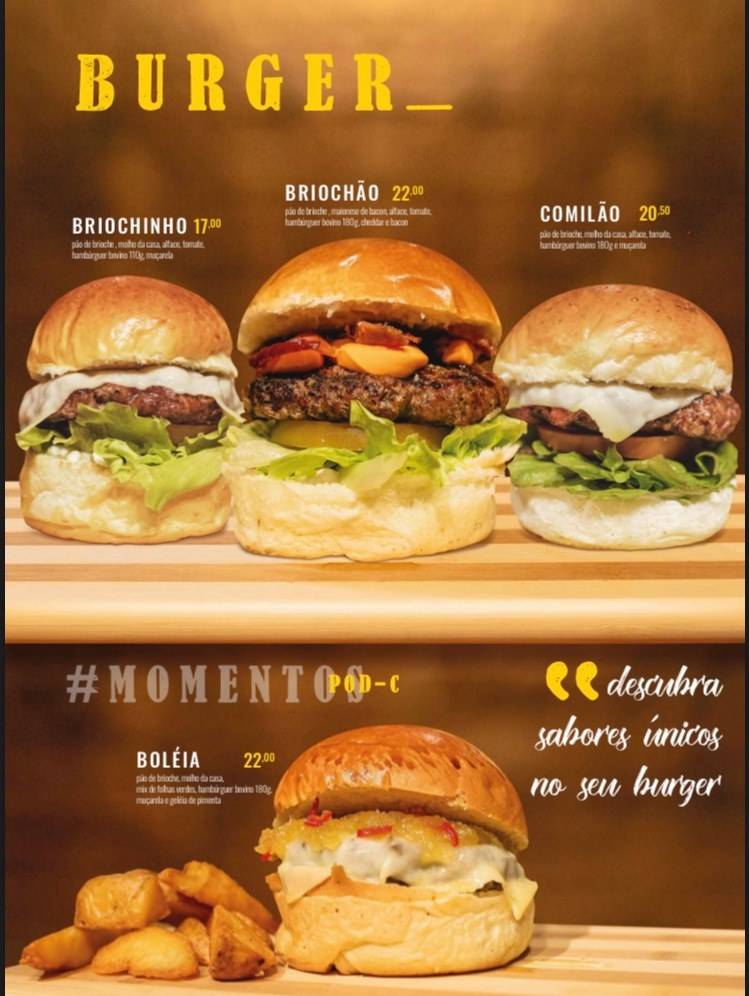 Pod-C Burguer cardápio