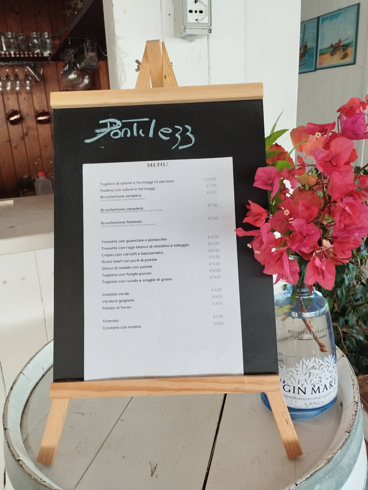 Menu di Pontile33 