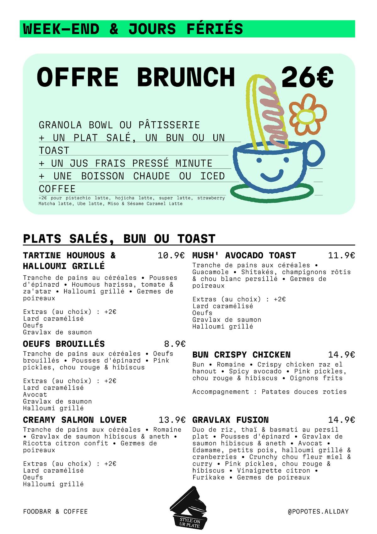 Menu de Popotes, Cantine Respectueuse