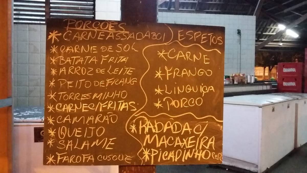 Praça da Alimentaçao cardápio