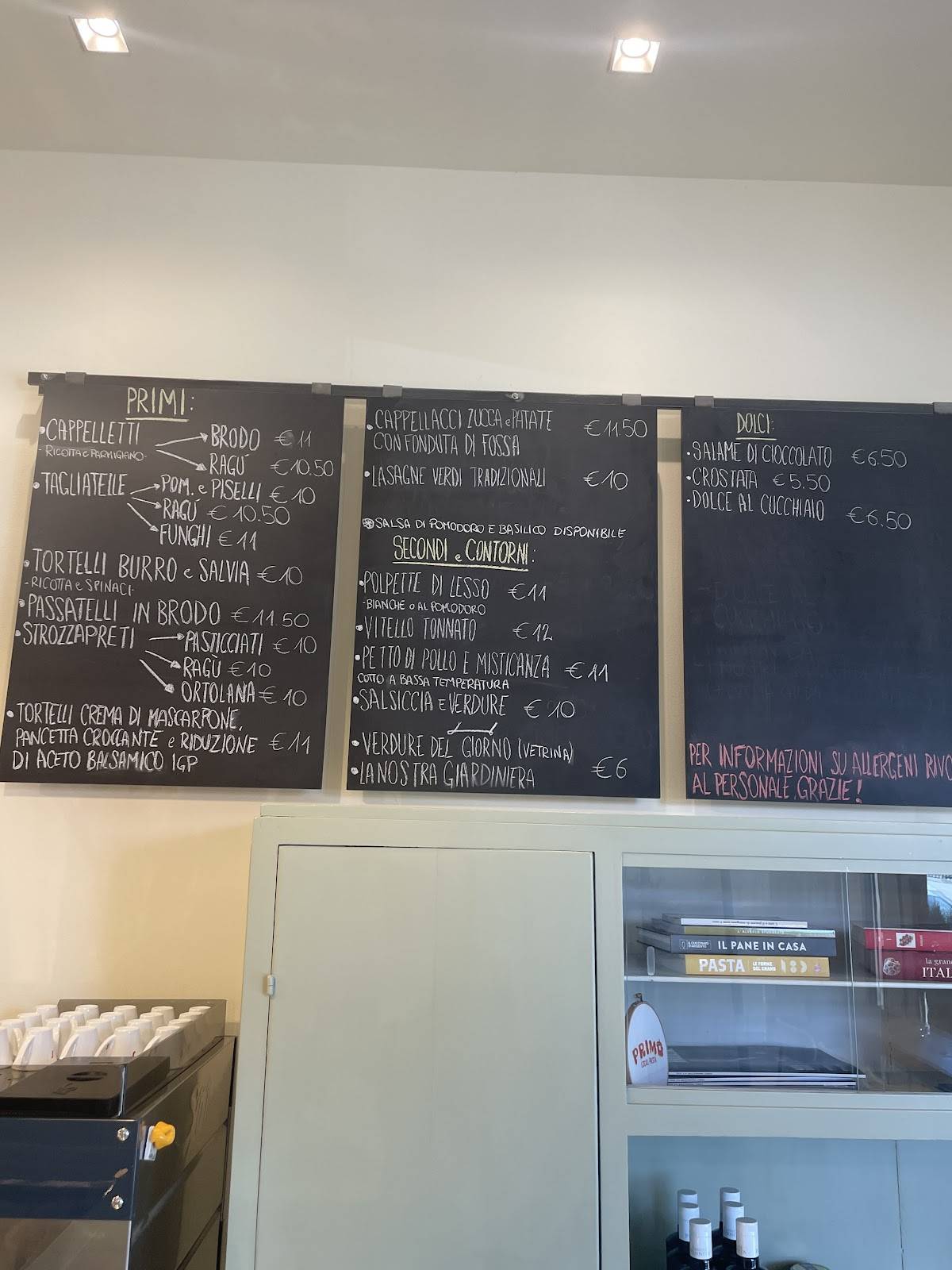 Menu di Primo Pastificio 