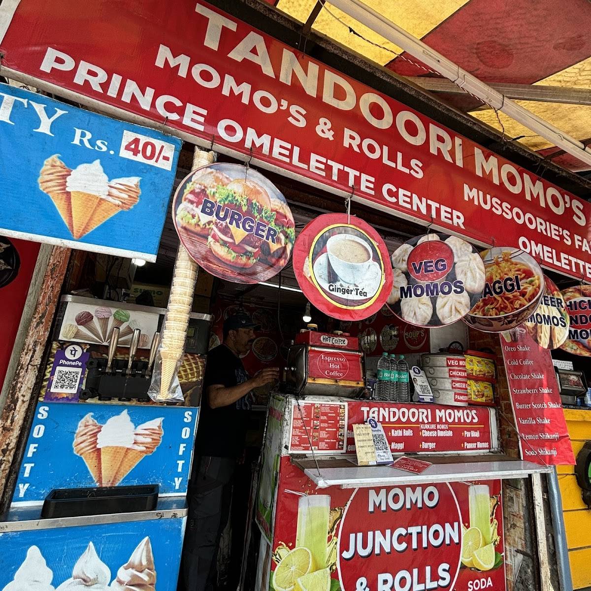Prince Omlette Centre And Momos menu