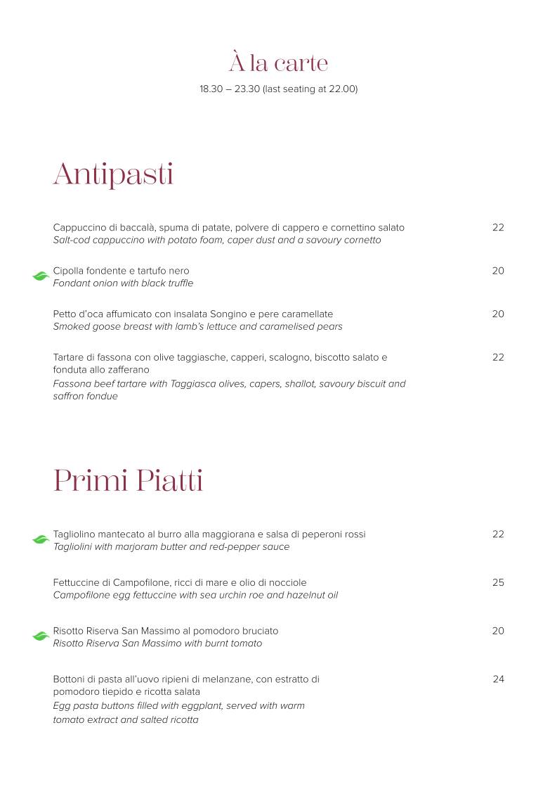Menu di Ambrosia Rooftop Restaurant & Bar 