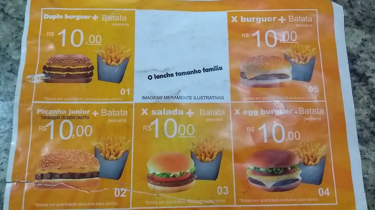 Big Lanches cardápio