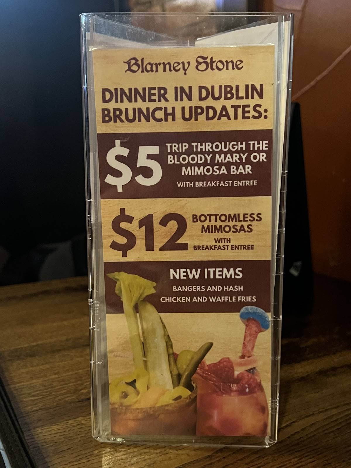 Menu at Blarney Stone Pub - Bismarck, Bismarck