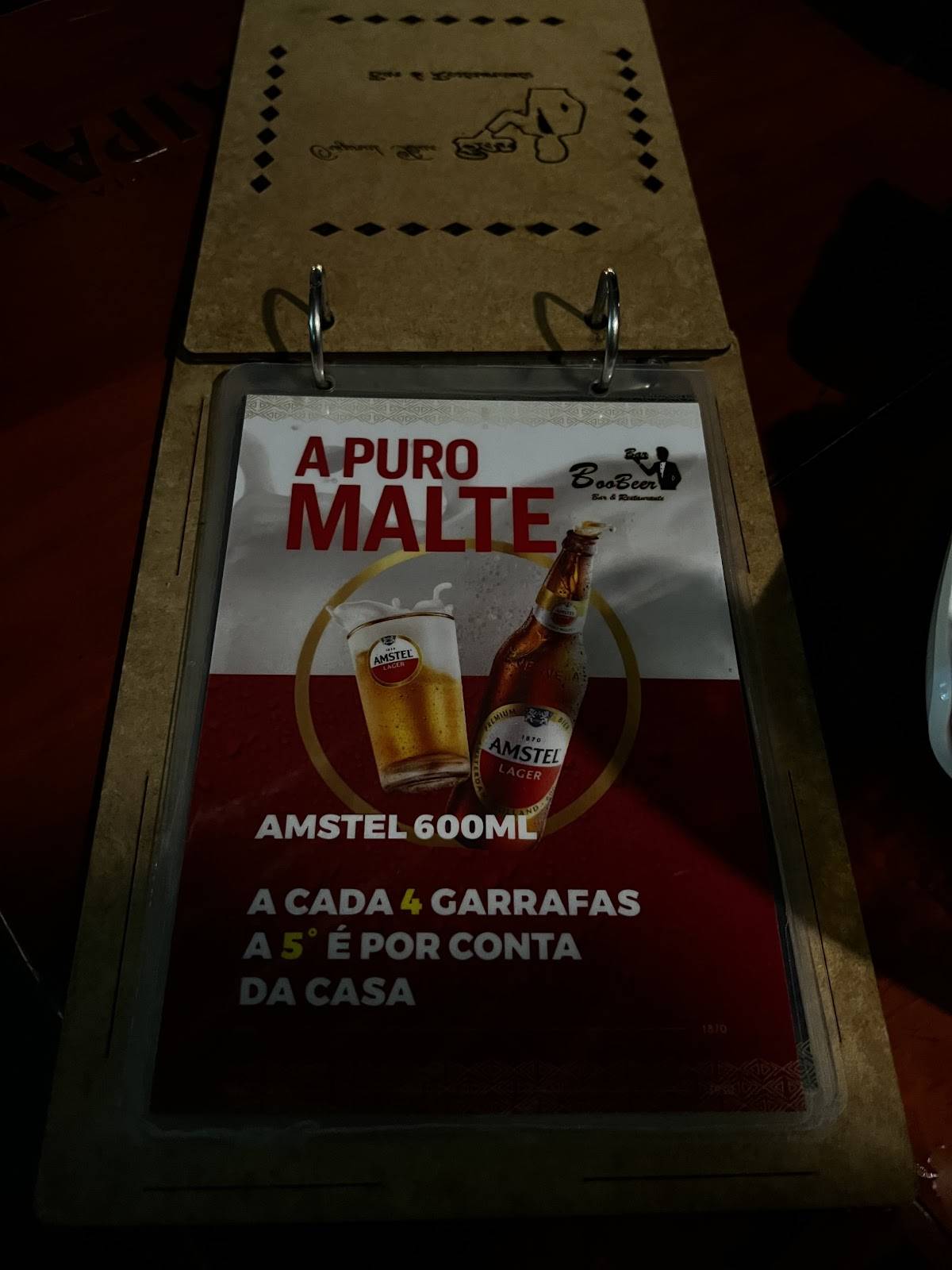 Boo Beer cardápio