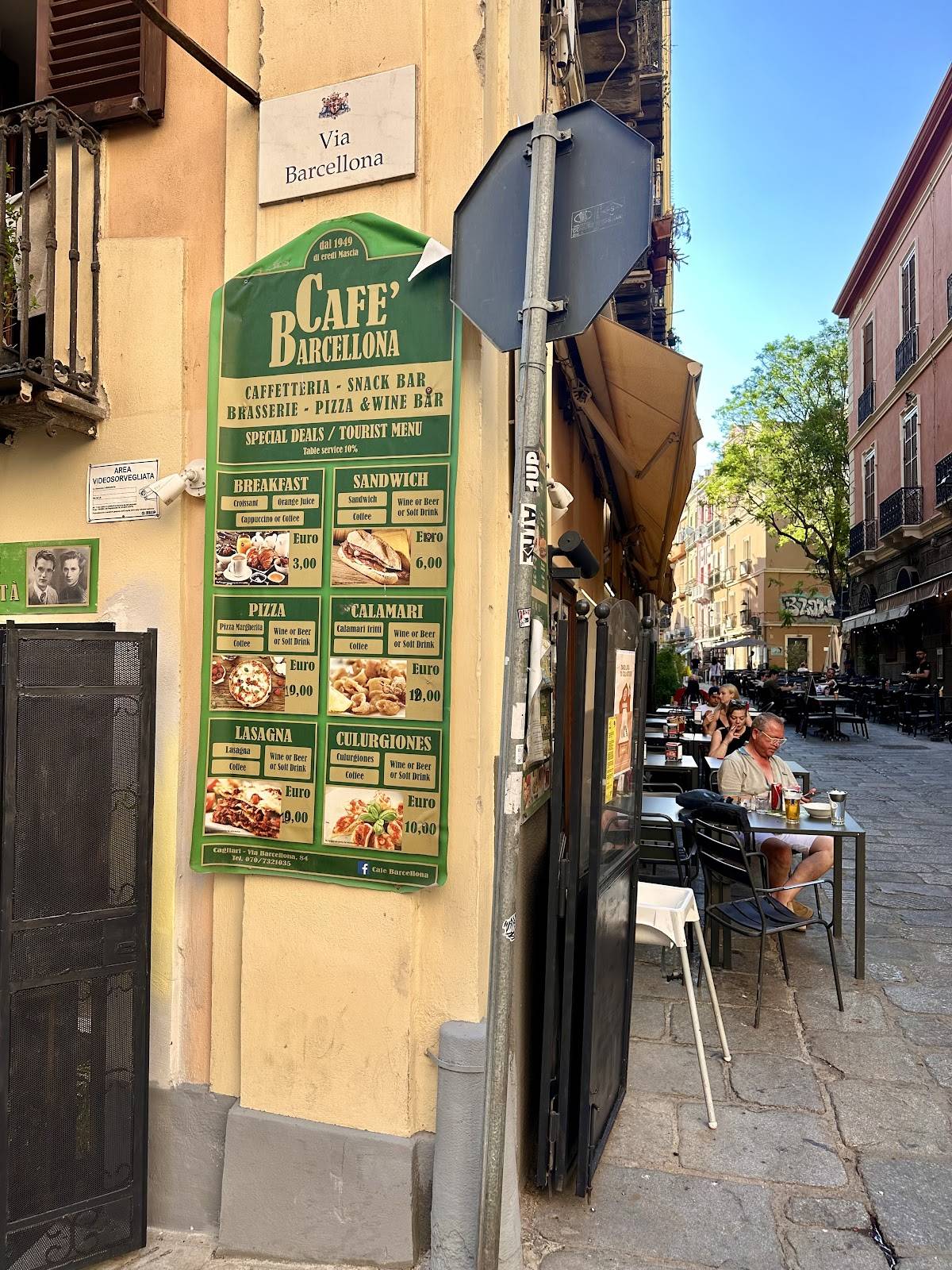 Menu di Caffè Barcellona 