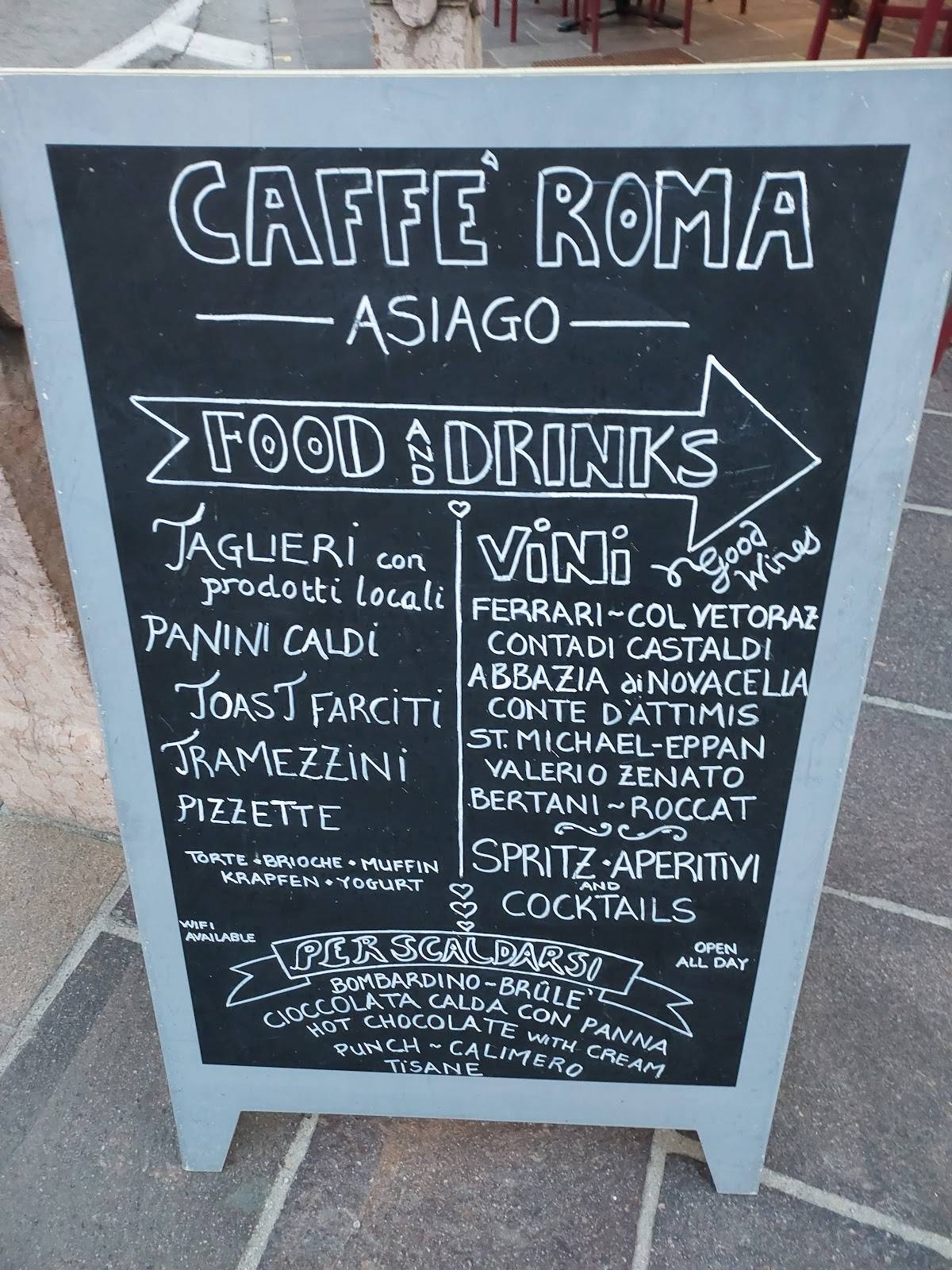 Menu di Caffè Roma 