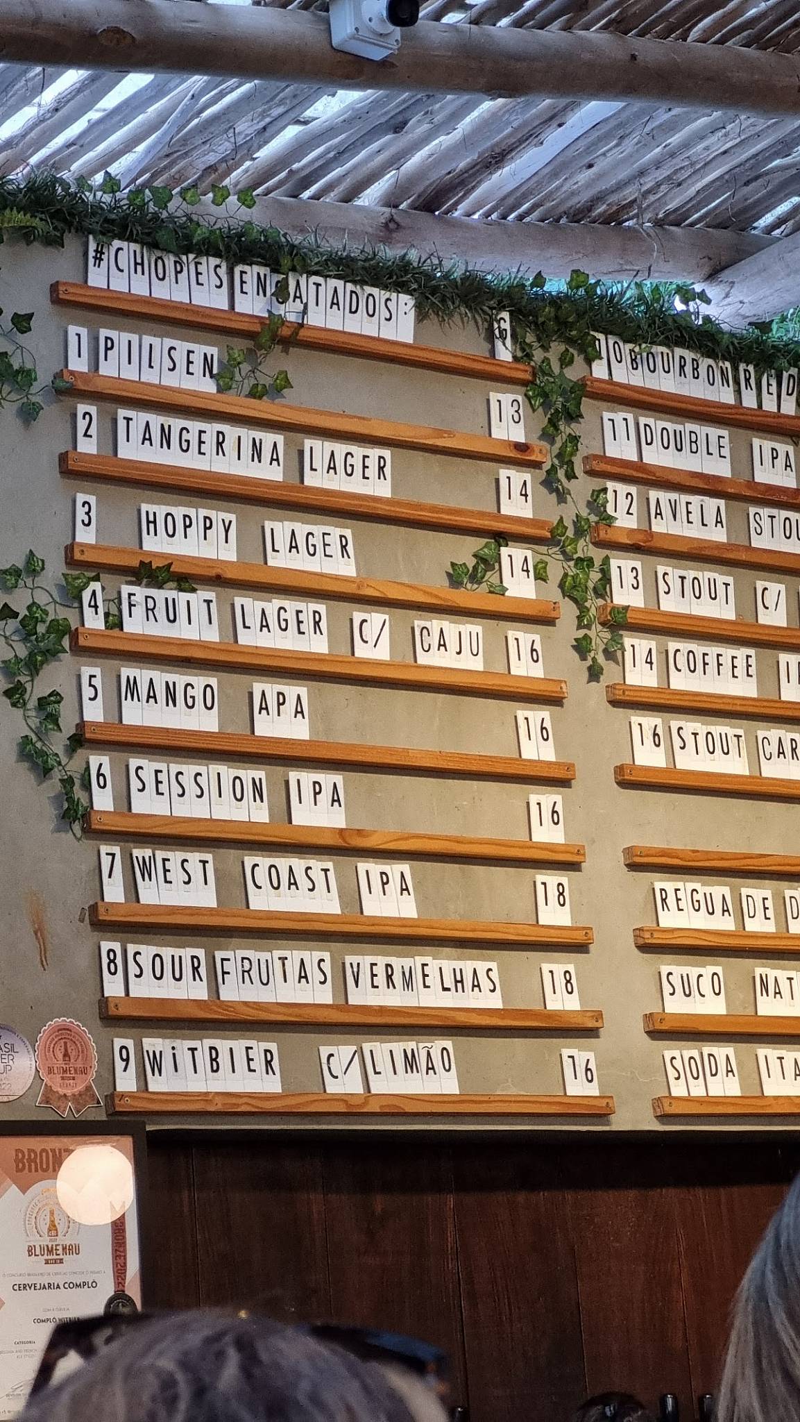 Cervejaria Complô cardápio