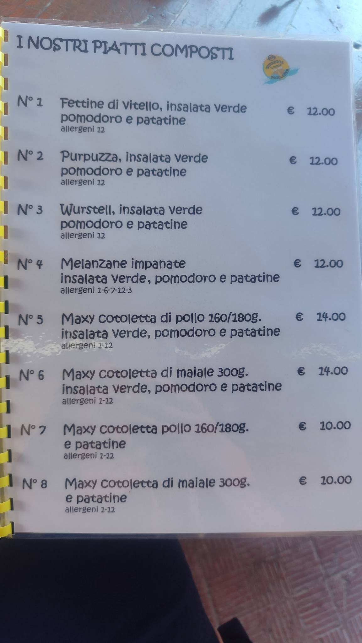 Menu di Il Brillo Parlante 