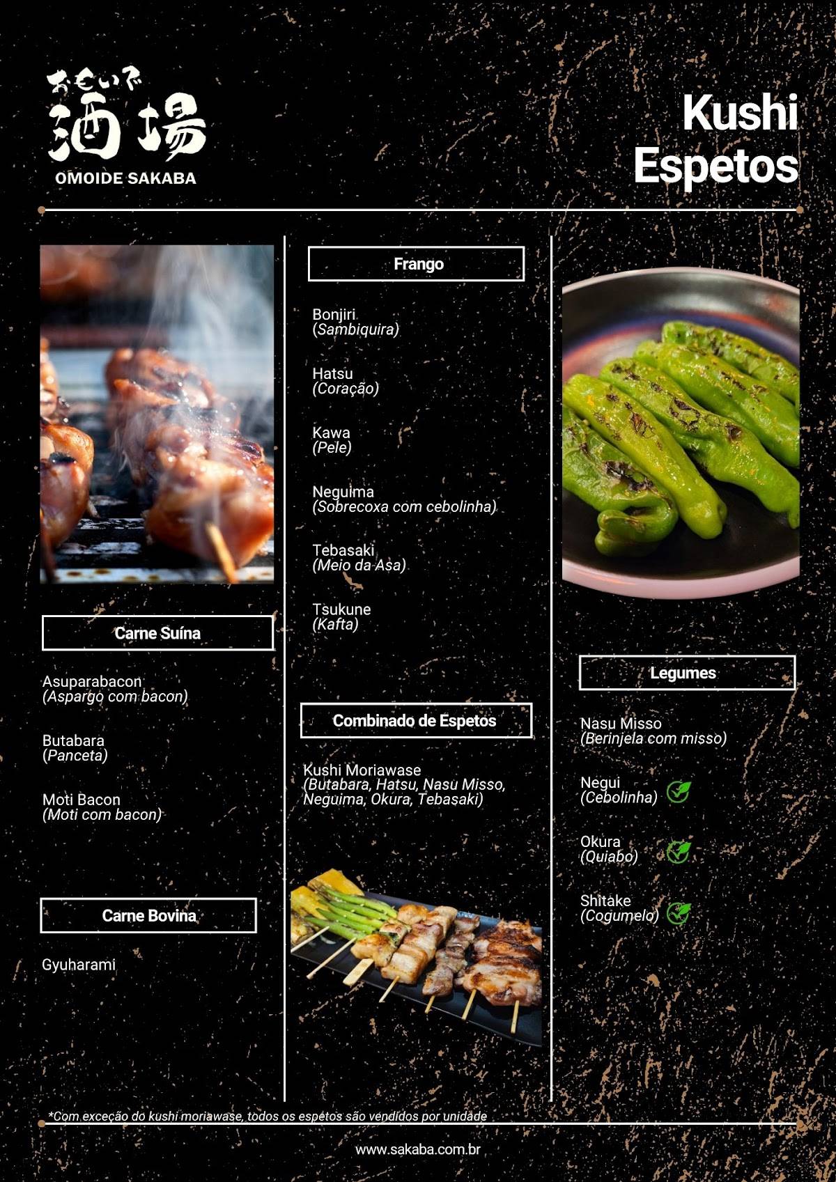 Izakaya Omoide Sakaba cardápio