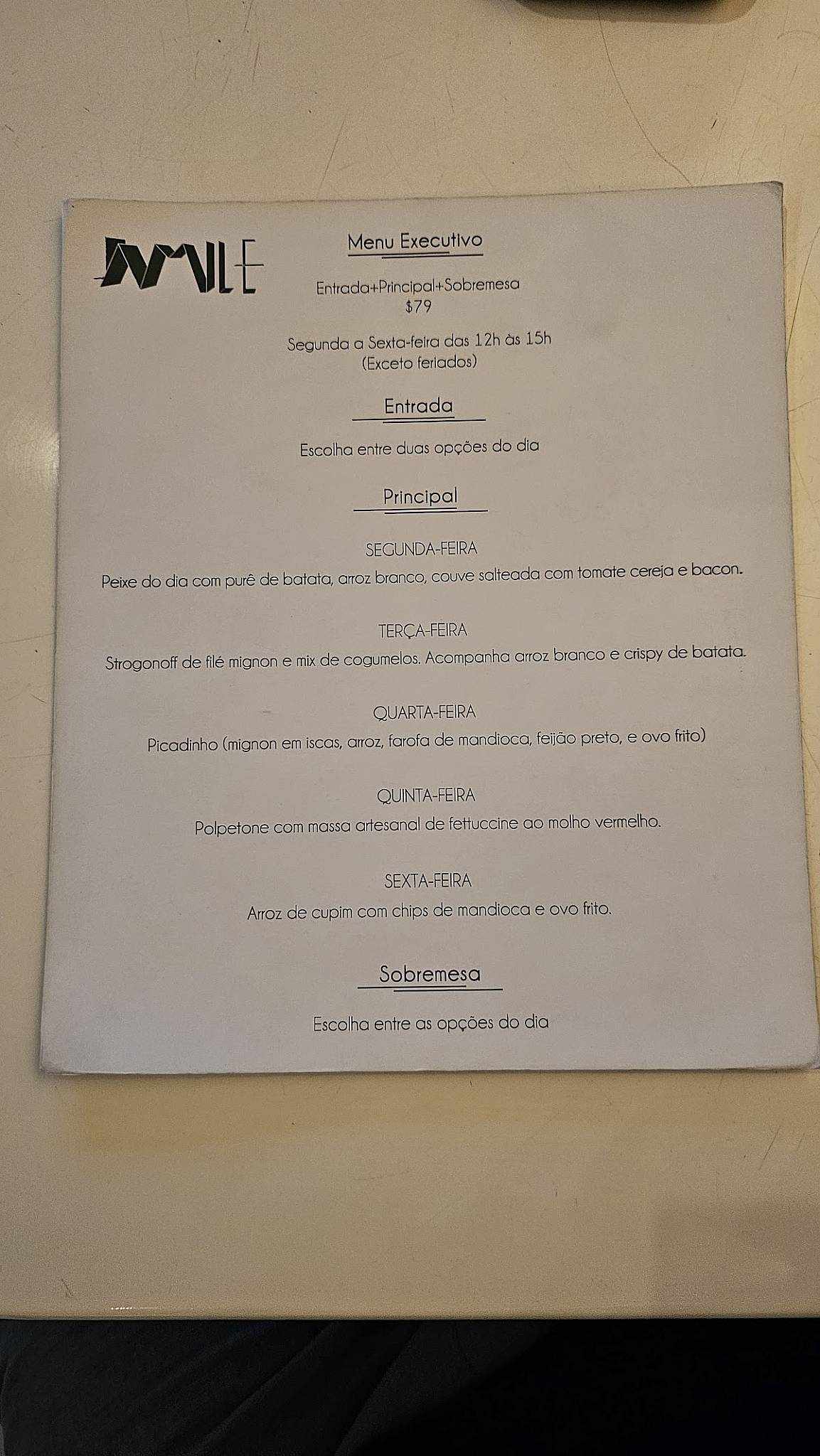 Jamile Restaurante cardápio