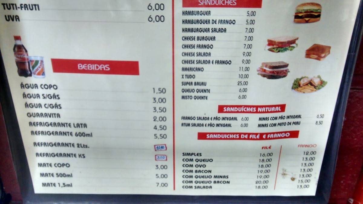 Mistura Gourmet cardápio