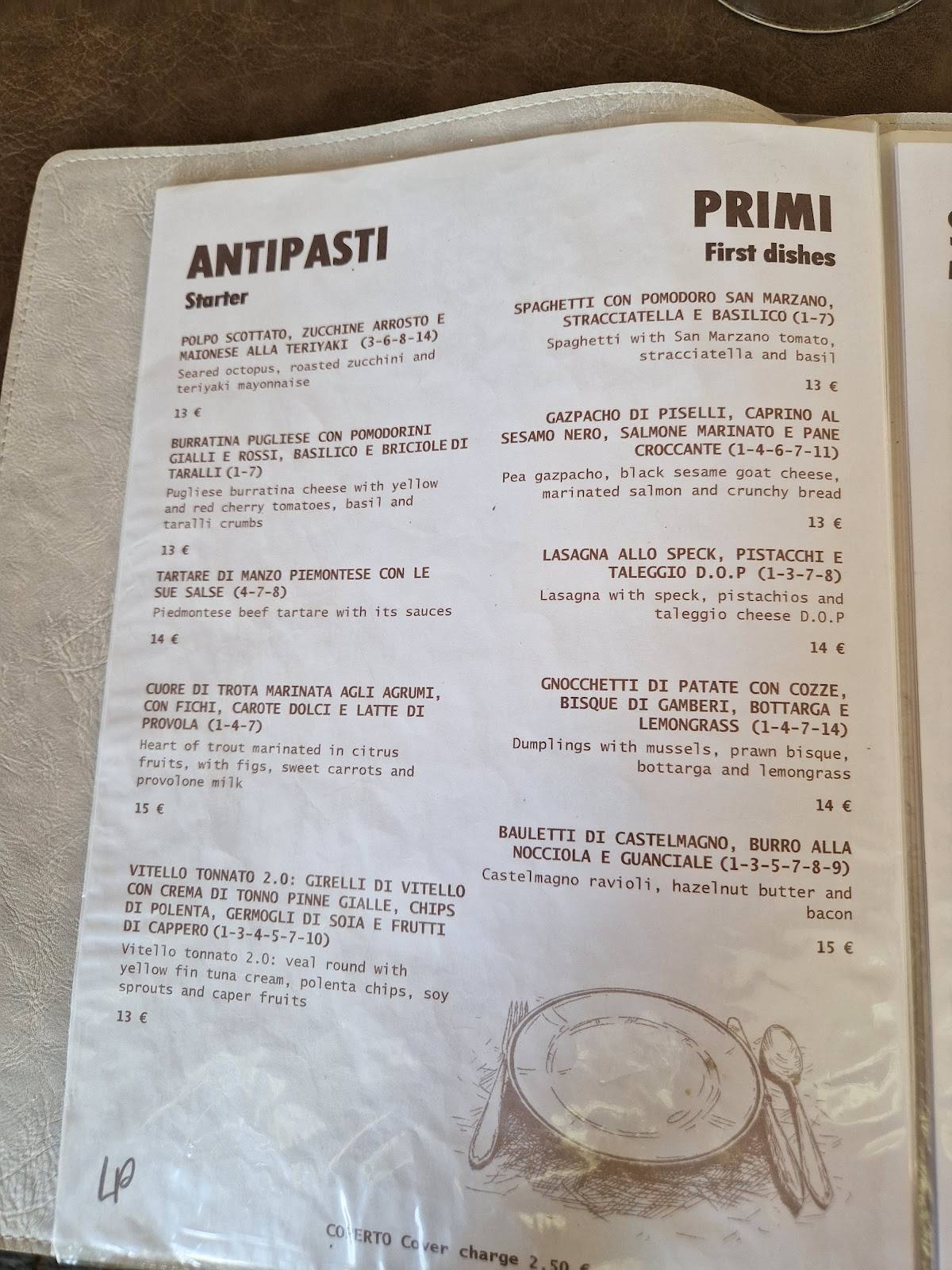 Menu di La Piazzetta Orta 
