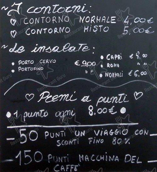 Menu di Silver Caffè 