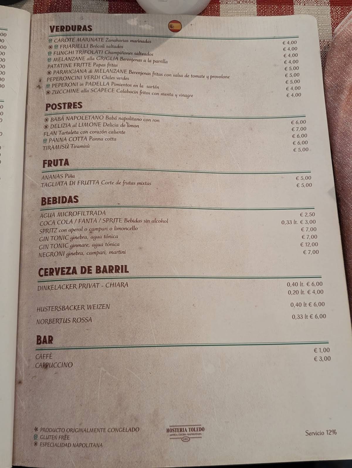 Menu di Valù Risotteria 