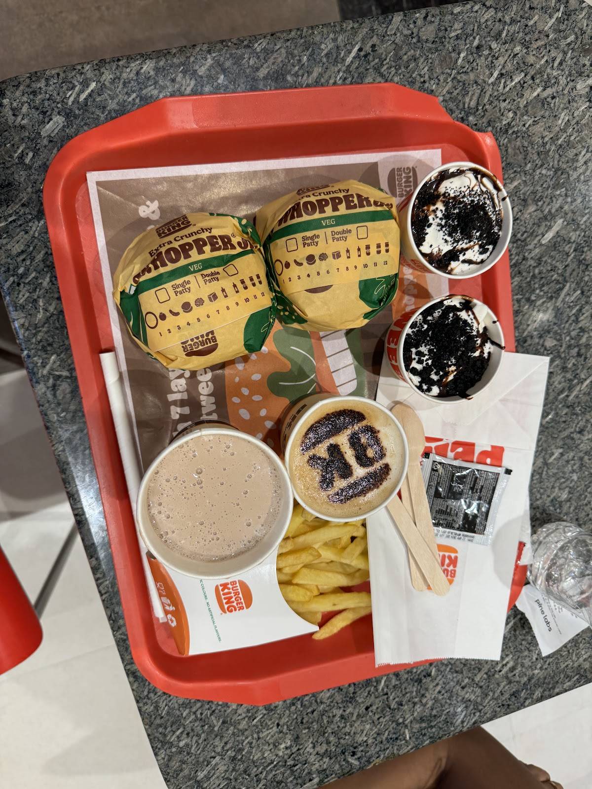 Burger King menu