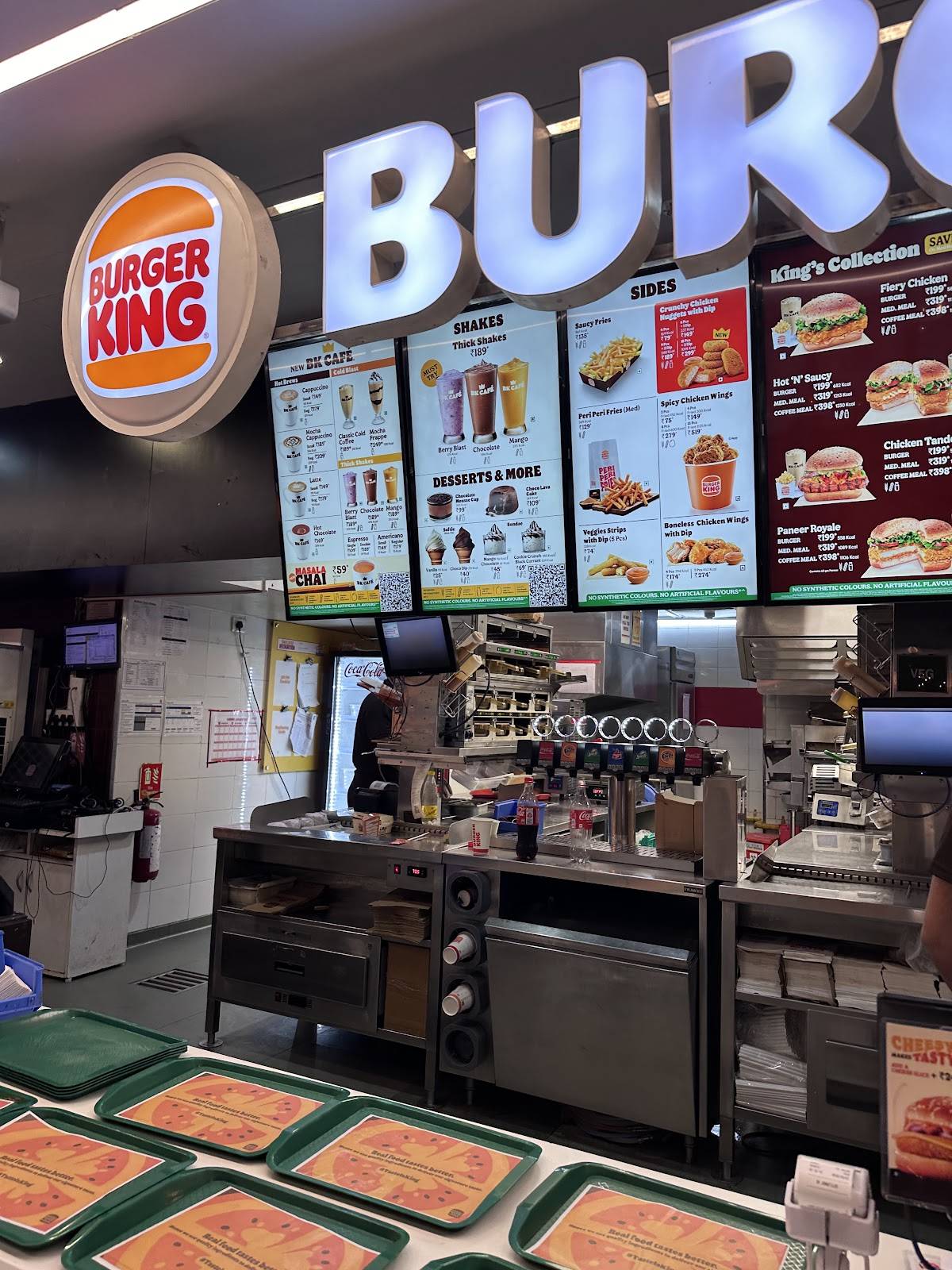 Burger King menu