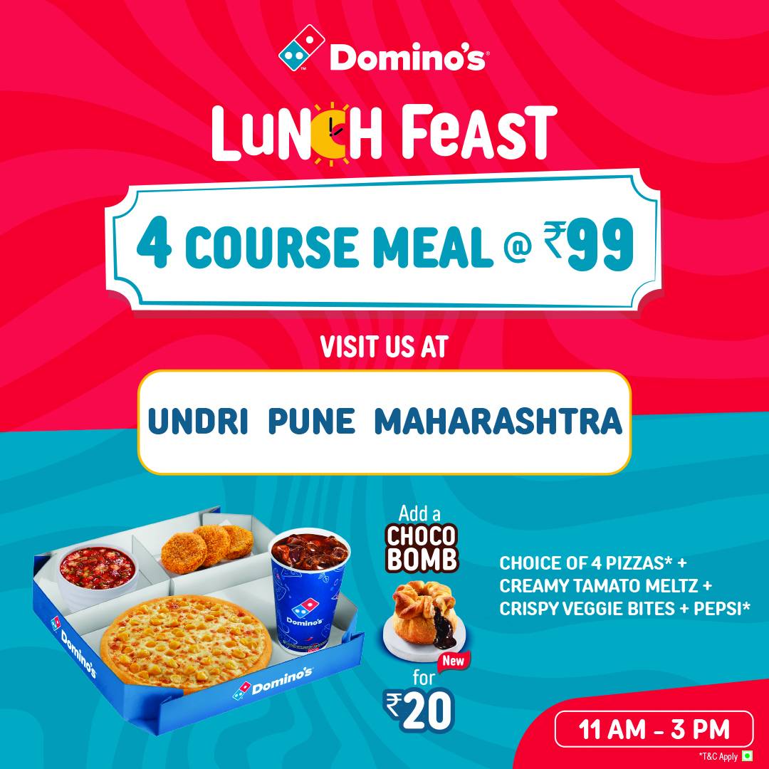 Domino's Pizza Undri, Pune menu