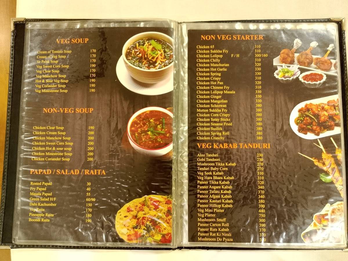 Meghraj Family Restaurant Bar menu