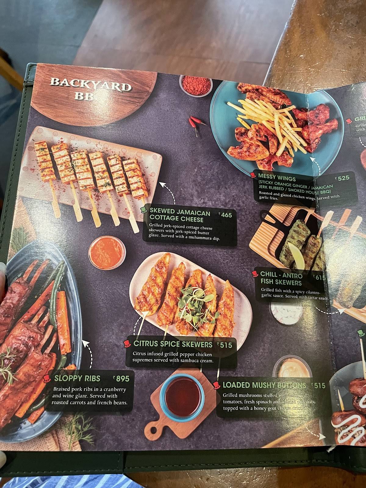 The Irish House menu