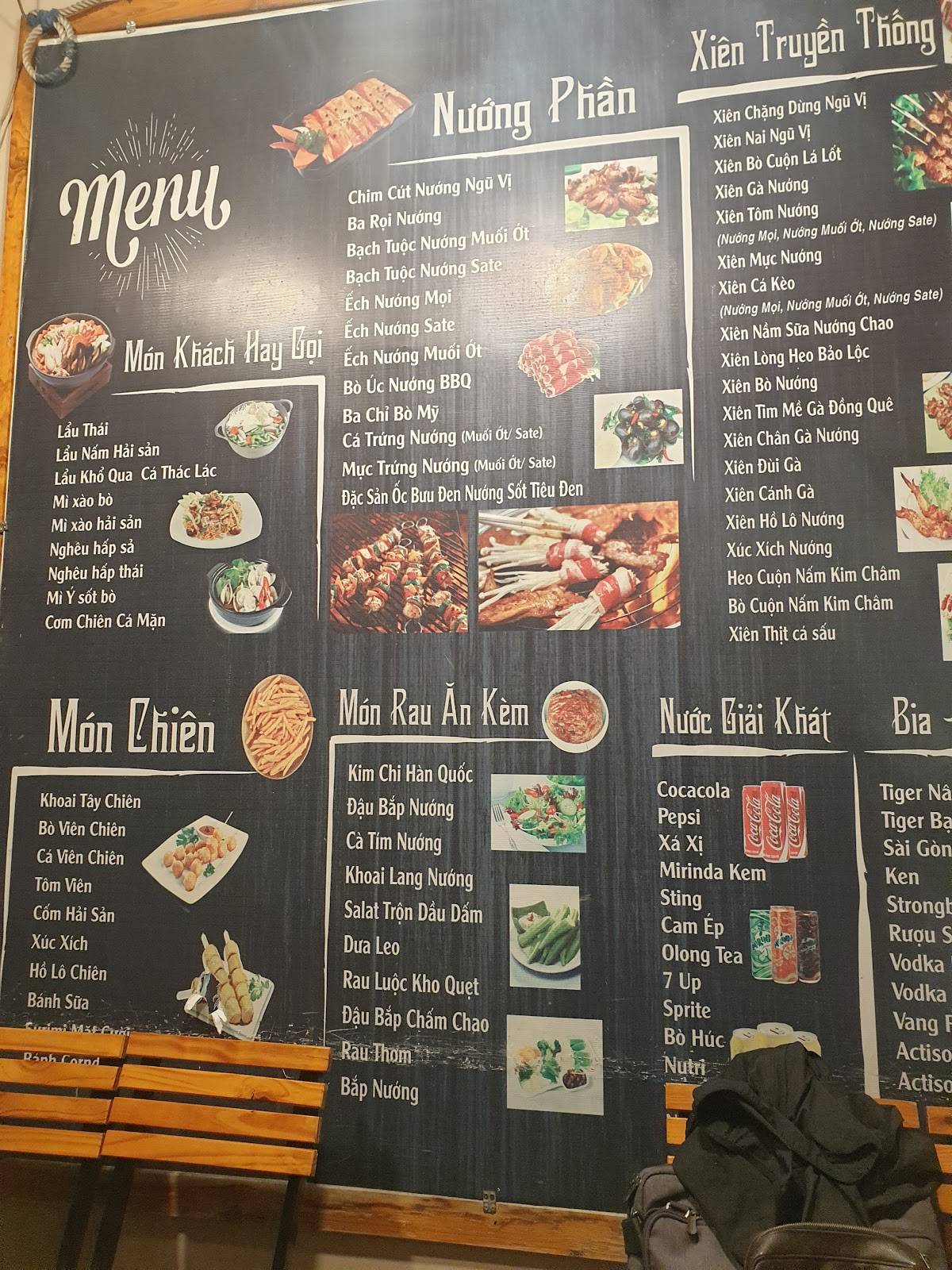 Menu at Quán Nướng Bảo Lộc ( Xiên Que A.Tí), Bao Loc