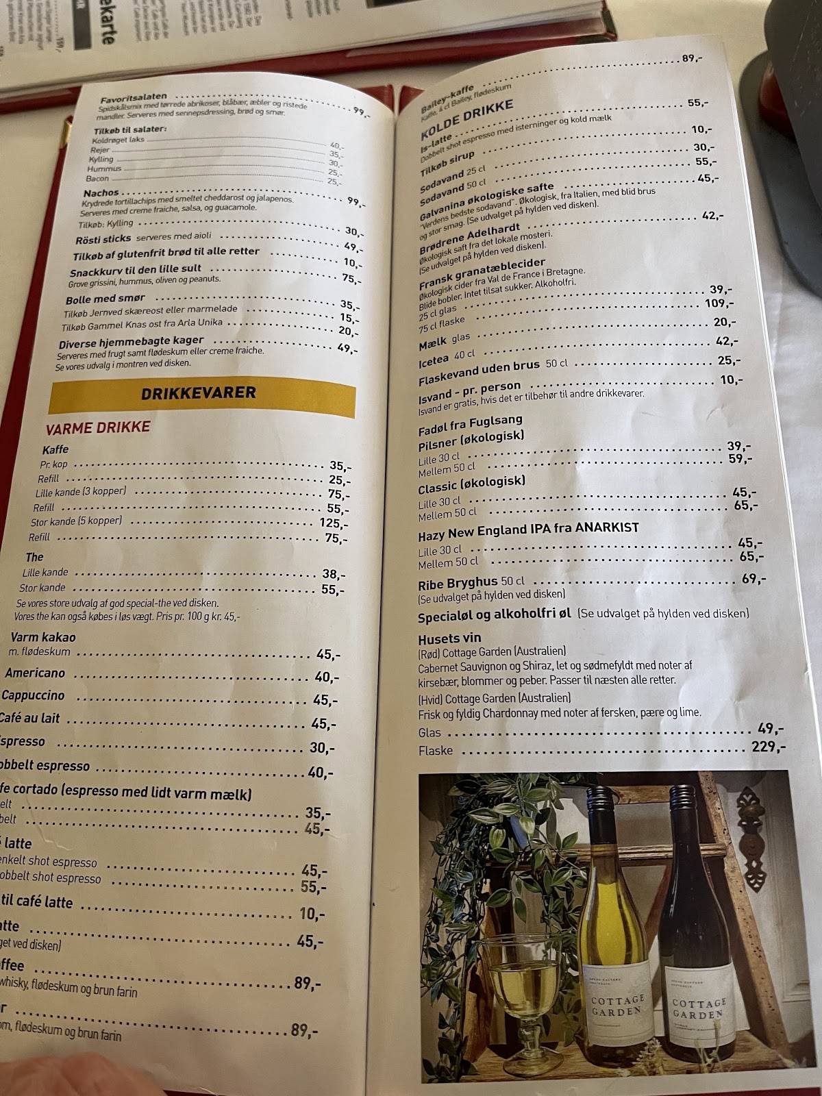 Menu de Quedensgård Cafe Og Krambod